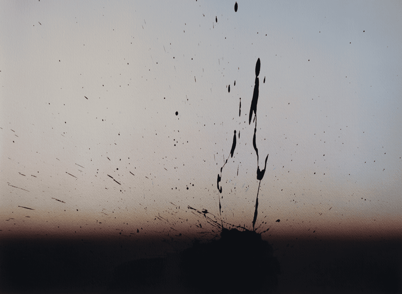 Dynamique 6, acrylique sur papier, 56x76,5 cm, 2025