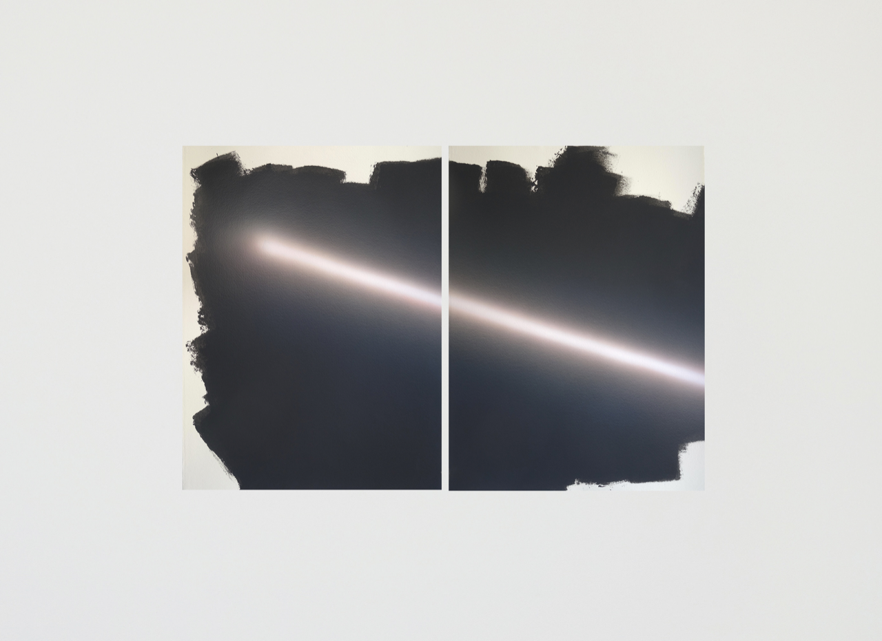 Dan surface non determinée 2acrylique sur papier 76,5x56 cm (x2) 2026